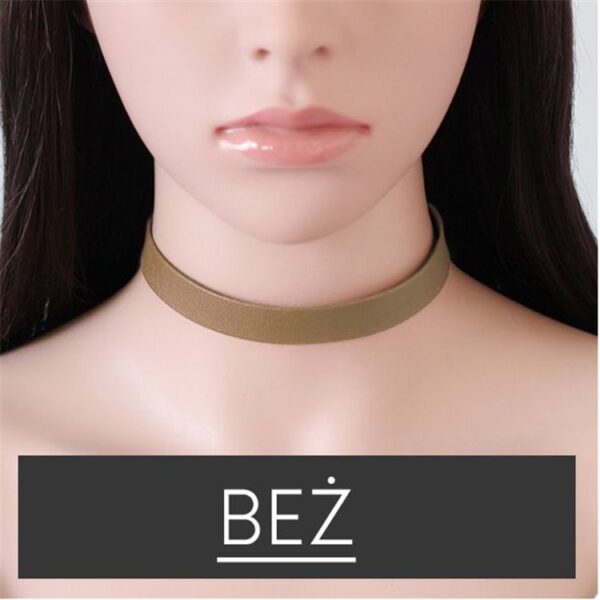 Kožený choker náhrdelník - bez n480bez - Image 3