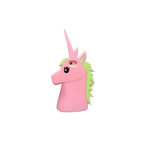 Puzdro na telefón Unicorn - ružové+zelené na iphone 6/6s