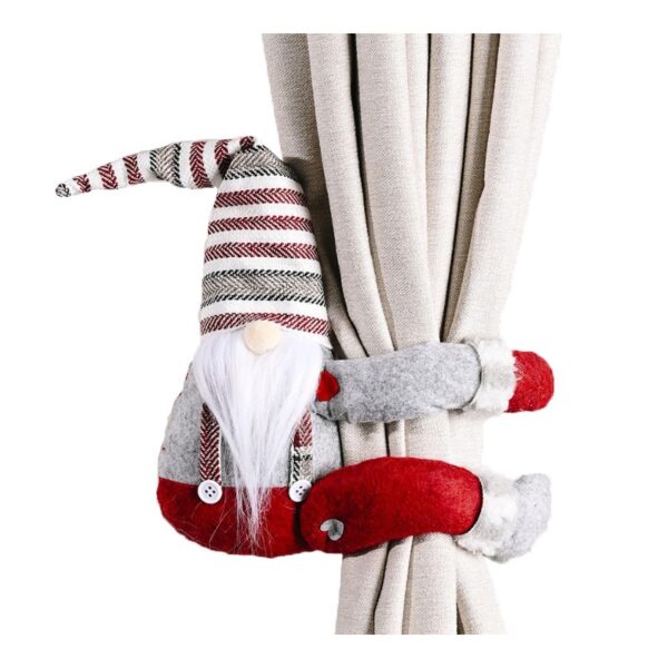 Santa gnome Vianočný trpaslík suchý zips 38 cm rybia ksn23