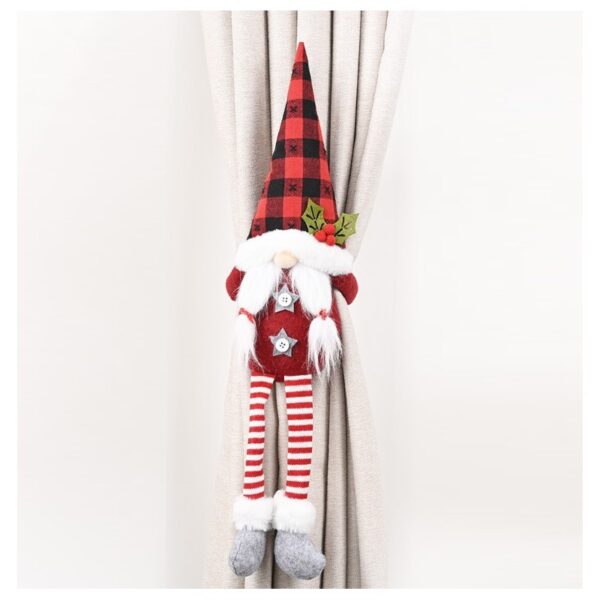 Santa gnome vianočný trpaslík suchý zips 50 cm nórske vzory ksn41 - Image 2