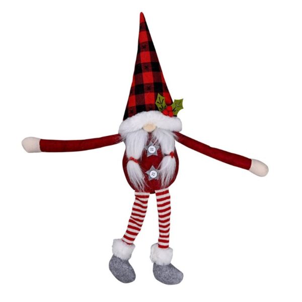 Santa gnome vianočný trpaslík suchý zips 50 cm nórske vzory ksn41 - Image 5