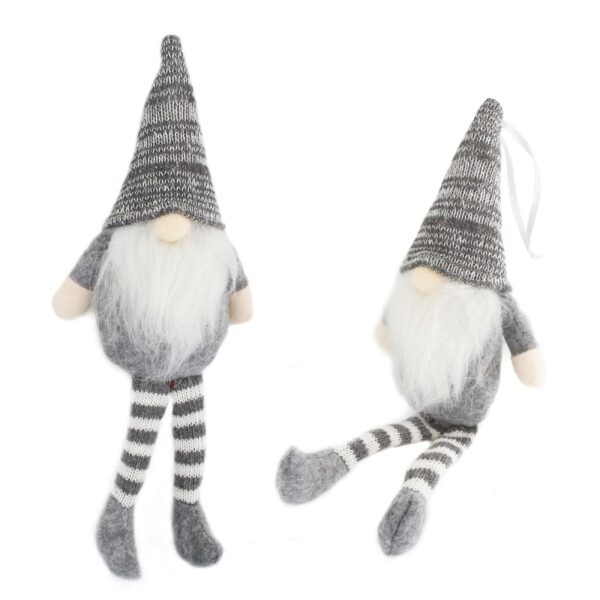 Santa gnome vianočný trpaslík vyrobený z plyšového vianočného 18 cm ksn12b - Image 2